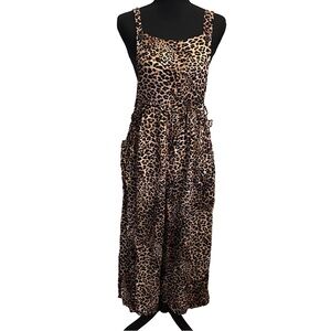 ASOS Petite Leopard Print Cropped Jumpsuit 8P